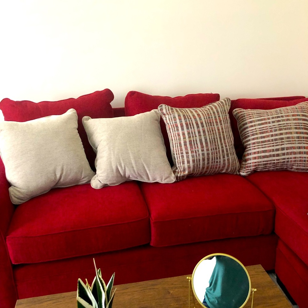 Brand new pillows, too big for my couch. Not used